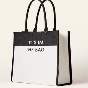 Kate Spade New York Colorblock Knit Tote Bag - X White/Black